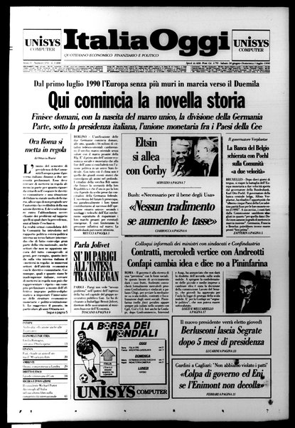 Italia oggi : quotidiano di economia finanza e politica